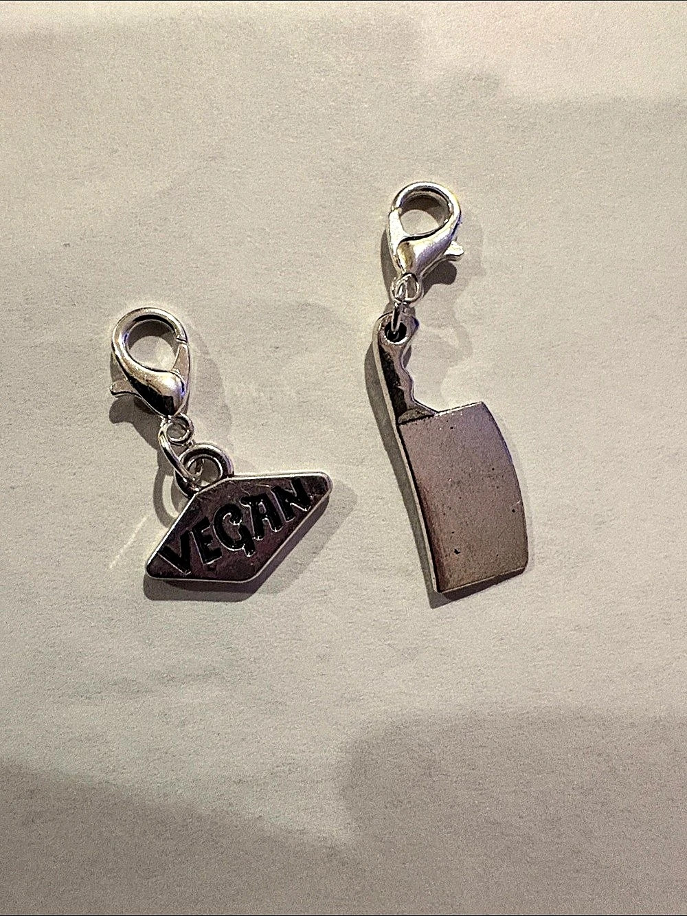 Silver-Tone Clip-On Charms